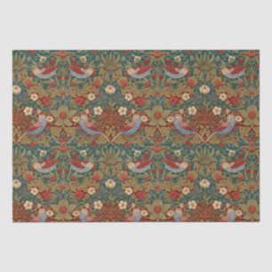Morris - Strawberry Thief  #2 Floral Pattern  Tissue Paper