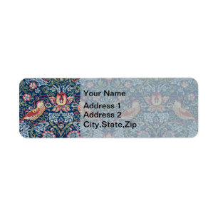 Morris Strawberry Thief Classic Indigo Blue Fine