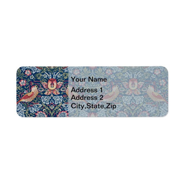 Morris Strawberry Thief Classic Indigo Blue Fine (Front)