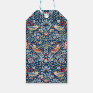 Morris Strawberry Thief Classic Indigo Blue Fine Gift Tags
