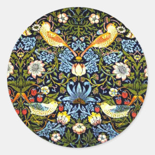Morris - Strawberry Thief, Classic Round Sticker
