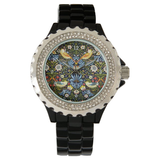 Morris - Strawberry Thief, famous design, Watch (Front)