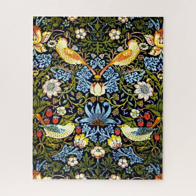 Morris - Strawberry Thief, famous pattern, Jigsaw Puzzle (Vertical)