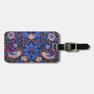 Morris Strawberry Thief Lavender Purple Rose Art Luggage Tag
