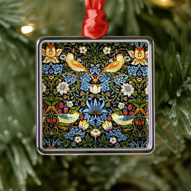 Morris - Strawberry Thief Metal Tree Decoration (Tree)