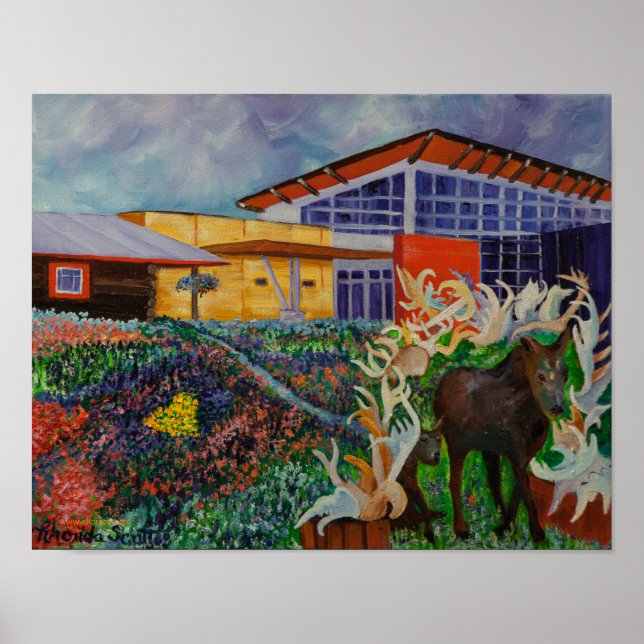 Morris Thompson Cultural Centre, Fairbanks Alaska Poster (Front)