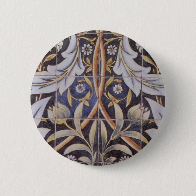Morris tiles de Morgan 6 Cm Round Badge (Front)