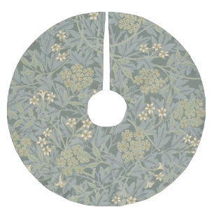 Morris Vine & Jasmine Garden Flower Classic Brushed Polyester Tree Skirt