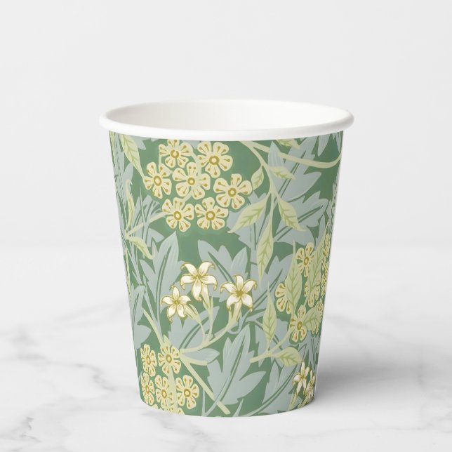 Morris Vine & Jasmine Garden Flower Classic Paper Cups (Back)