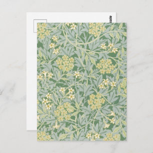 Morris Vine & Jasmine Garden Flower Classic Postcard
