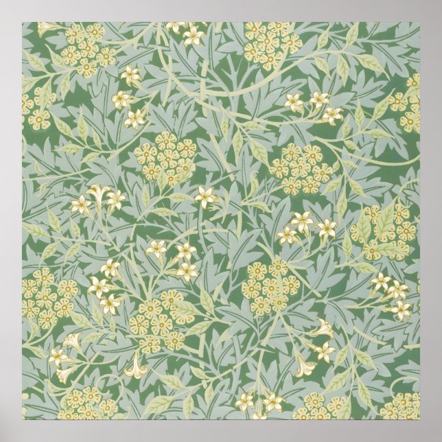 Morris Vine & Jasmine Garden Flower Classic Poster (Front)
