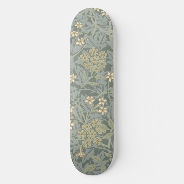 Morris Vine & Jasmine Garden Flower Classic Skateboard (Front)