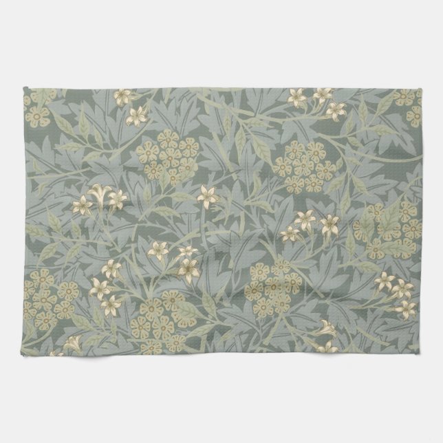 Morris Vine & Jasmine Garden Flower Classic Tea Towel (Horizontal)