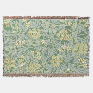 Morris Vine & Jasmine Garden Flower Classic Throw Blanket