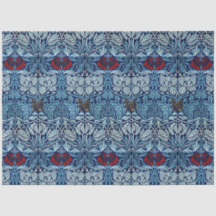 Morris Vintage 1890 Tulip & Rose Pattern Blue Tissue Paper