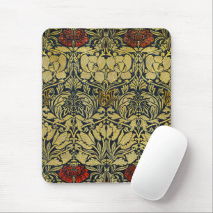 Morris Vintage 1890 Tulip & Rose Pattern Golden Mouse Mat