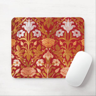 Morris - Vintage 1893 Rose & Lily Flower Pattern Mouse Mat