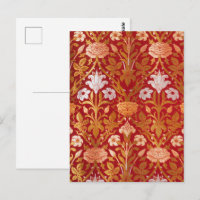 Morris - Vintage 1893 Rose & Lily Flower Pattern
