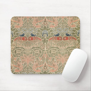Morris - Vintage Peacock & Dragon Flower Pattern Mouse Mat