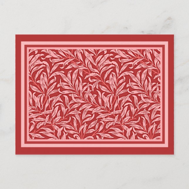 Morris - Willow Bough in deep mauve Postcard (Front)