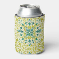Morris Yellow Turquoise Vine & Flower Pattern