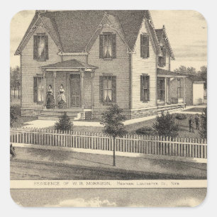 Morrison and Greenamyre, Nebraska Square Sticker