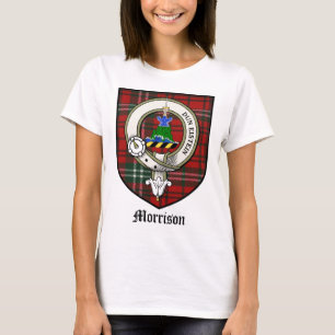Morrison Clan Crest Badge Tartan T-Shirt