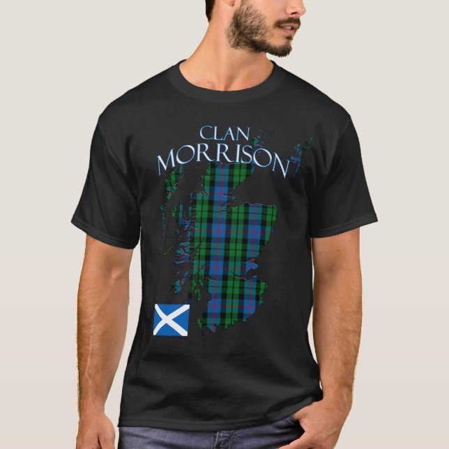 Morrison Scottish Clan Tartan Scotland T-Shirt (Front)