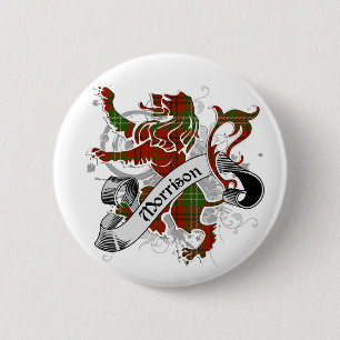 Morrison Tartan Lion 6 Cm Round Badge