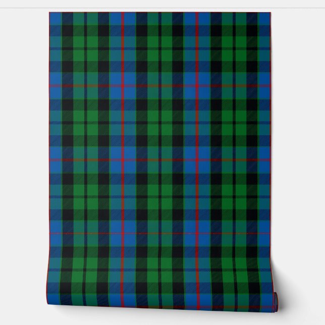 Morrison Tartan Plaid Scottish Clan Wallpaper (Unrolling)