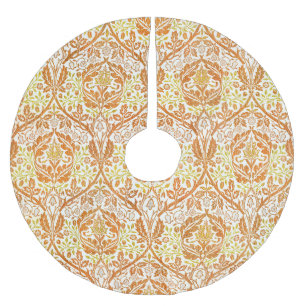 Morris's Golden Bough Foliage & Tendrils Pattern Brushed Polyester Tree Skirt