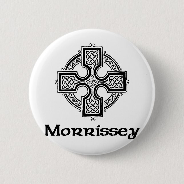 Morrissey Celtic Cross 6 Cm Round Badge (Front)
