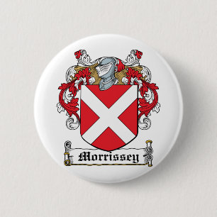 Morrissey Family Crest 6 Cm Round Badge