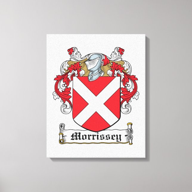Morrissey Family Crest Canvas Print (Front)