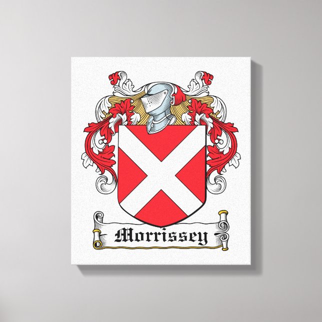 Morrissey Family Crest Canvas Print (Front)