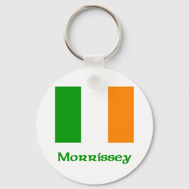 Morrissey Irish Flag Key Ring (Front)