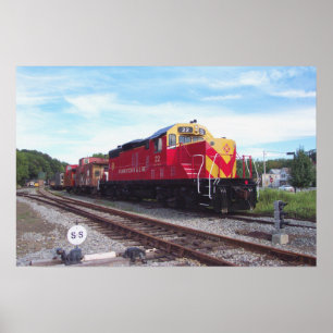 Morristown and Erie Railroad Engine # 22 Poster