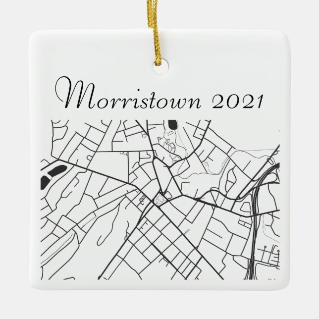 Morristown New Jersey Ornament (Front)