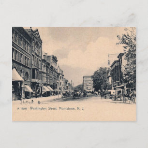 Morristown NJ, Washington St., c1906 Postcard