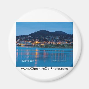 Morro Bay After Dark California Products Magnet