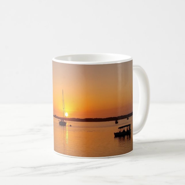 Morro Bay at Sunset Coffee Mug (Front Right)