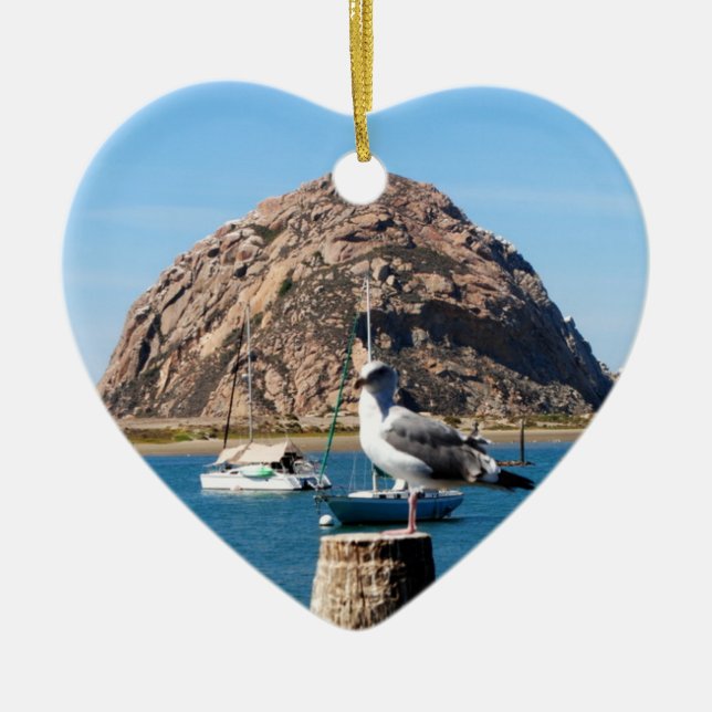 Morro Bay California Christmas Ornament (Front)