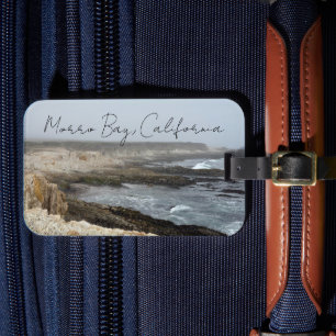 Morro Bay California Ocean Cliffs Photography Luggage Tag