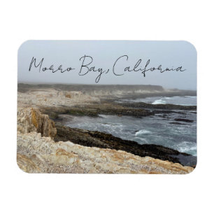 Morro Bay California Ocean Cliffs Photography Magnet