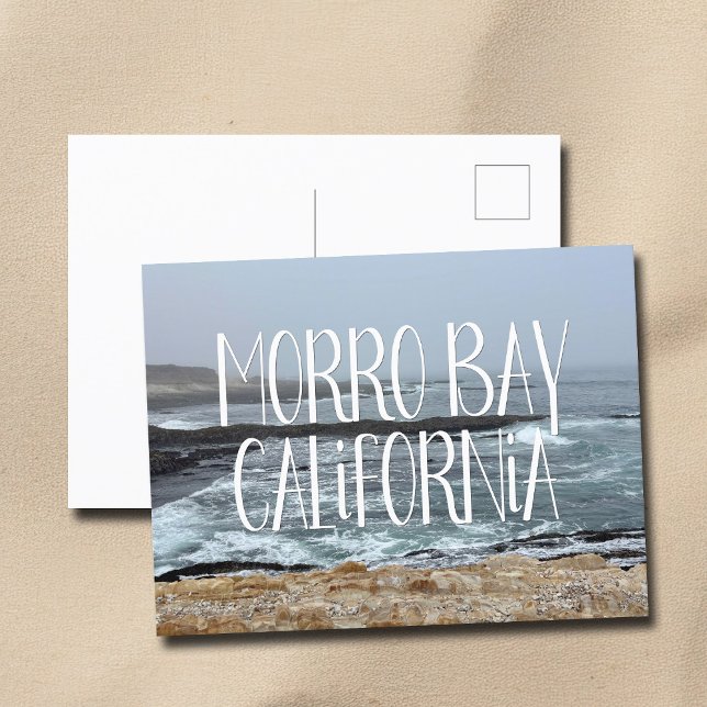 Morro Bay California Ocean Waves Photography Postcard (Creator Uploaded)