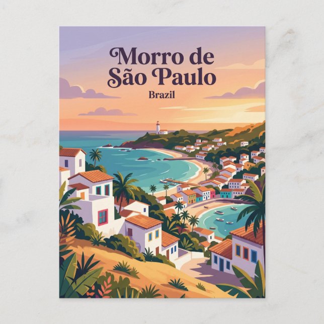 Morro de São Paulo Brazil Postcard (Front)