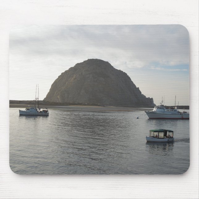 Morro Rock at Morro Bay, CA Mouse Mat (Front)