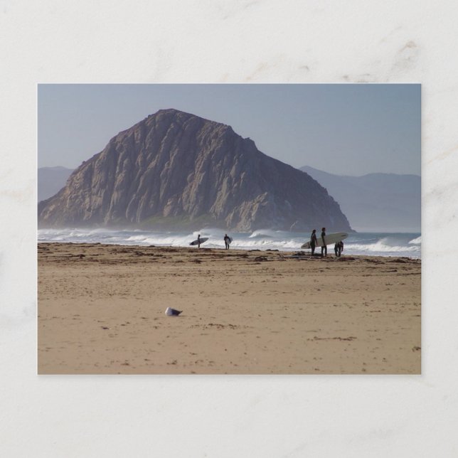 Morro Rock Beaches Surfers Postcard (Front)