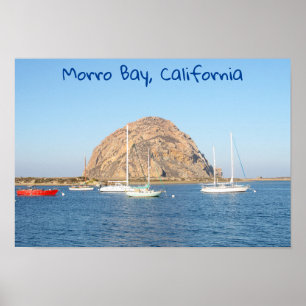 Morro Rock, California Poster
