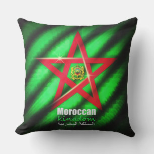 morrocan flag design in illustrator and photoshop cushion